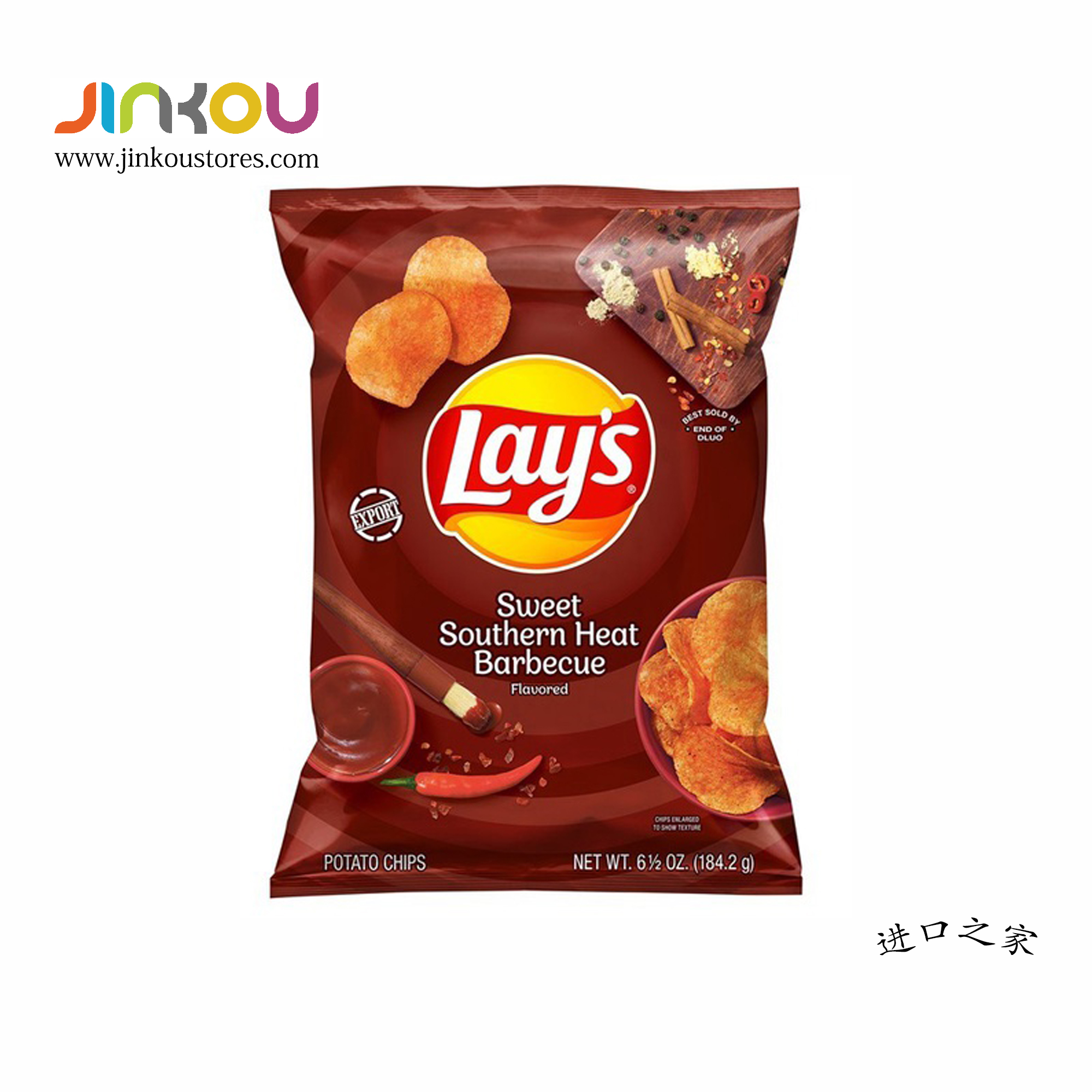Lay's Sweet Southern Heat Barbecue Potato Chips (184.2g) 乐事甜辣烧烤味薯片