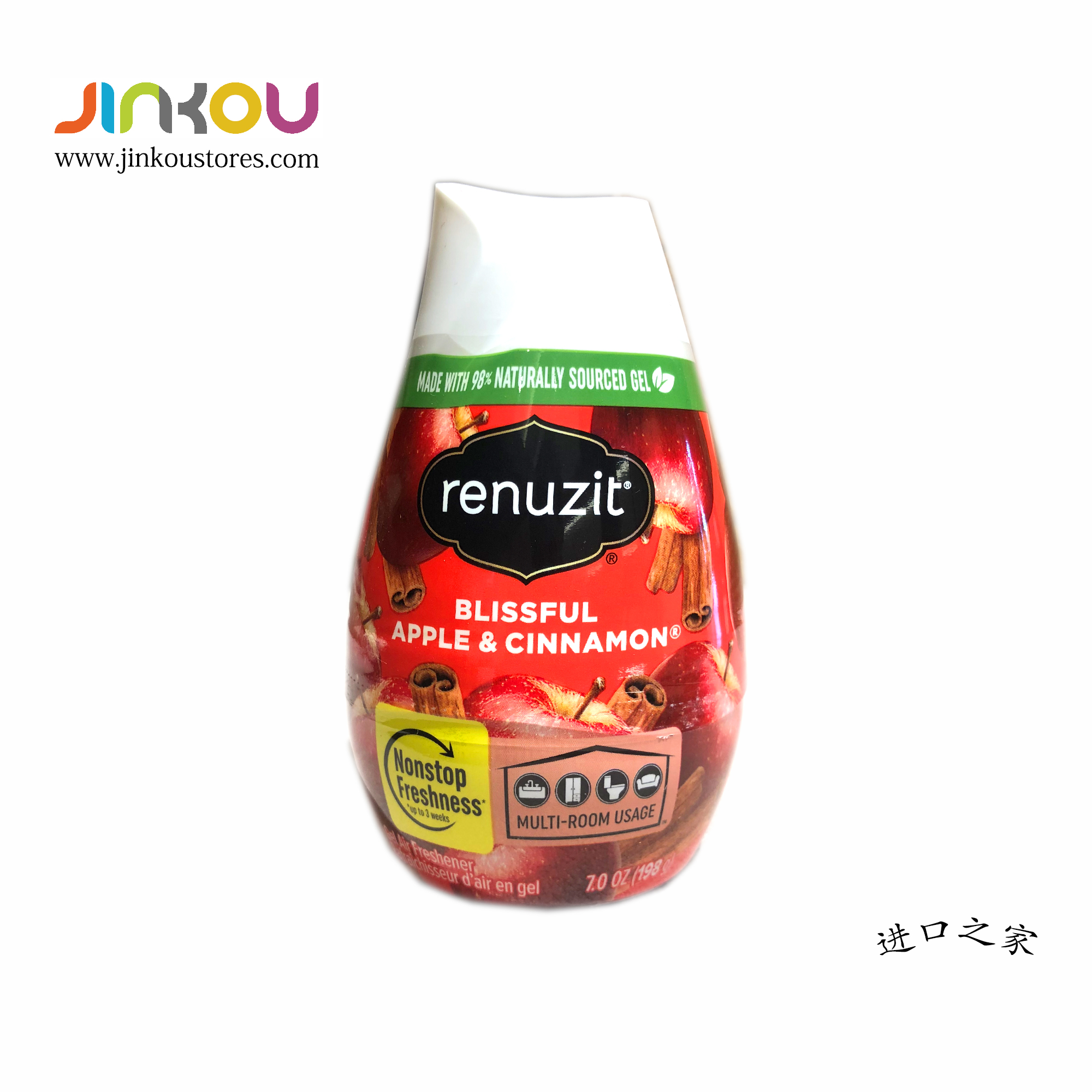 Renuzit Blissful Apple&Cinnamon (198g)  花蕊风清空气清新香座(苹果肉桂）