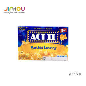 ACT II Microwave Popcorn Butter Lovers Flavor (3 Bags) 8.25 OZ (234g) 艾可提特浓黄油味爆米花